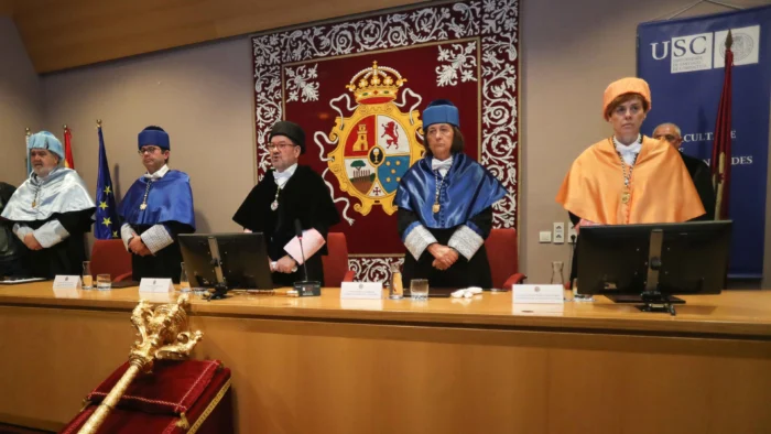 Último discurso del rector Antonio López en la USC: balance de su gestión