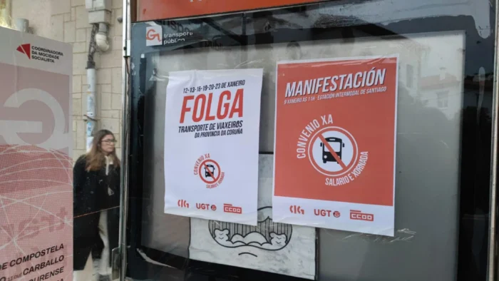 Huelga de autobuses en A Coruña: Usuarios pueden reclamar por incumplimiento de servicios mínimos