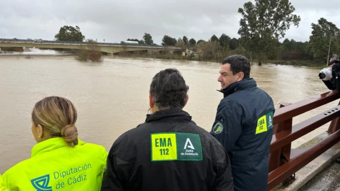 Andalucía enfrenta inundaciones "muy complejas" tras intensas lluvias