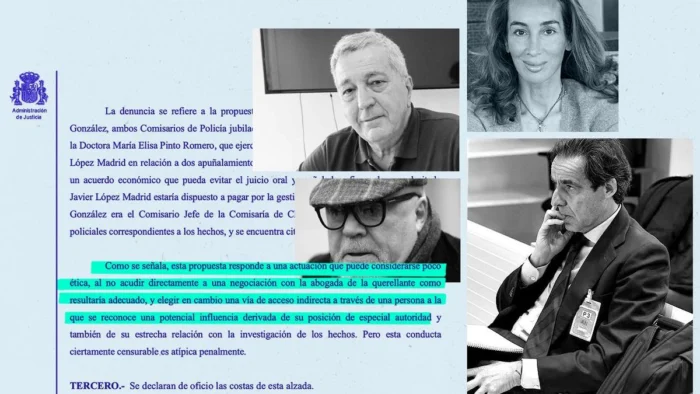 ARCHIVO SIN INVESTIGAR INTENTO DE SOBORNO A COMISARIO EN CASO DE ACOSO