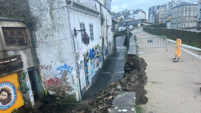 Derrumbe en la Muralla Romana de Lugo: Afectada una Intervención del Siglo XIX