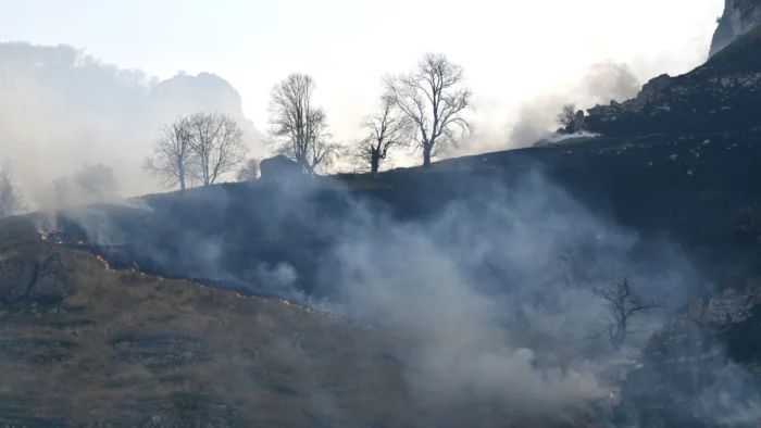 OLA DE INCENDIOS AZOTA EL NORTE DE ESPAÑA EN PLENO INVIERNO