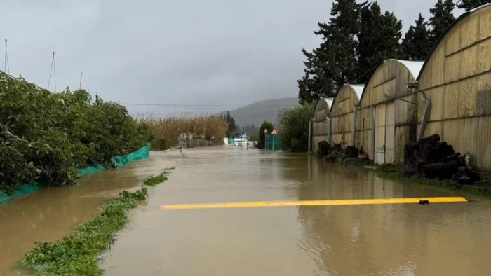 La difícil situación de los 1.500 vecinos aislados en El Secadero, en Casares, por la borrasca Leonardo: "Hay que hacer un uso racional del agua potable"