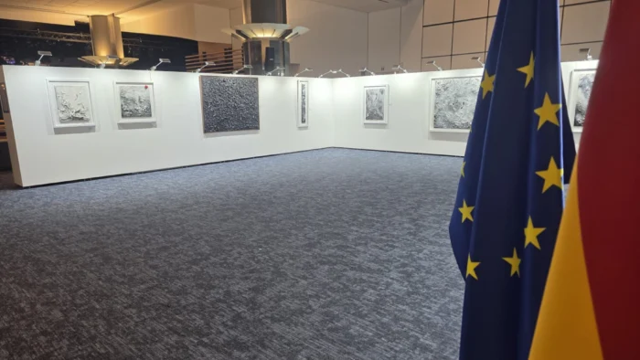 Éxito del arte gijonés en el Parlamento Europeo