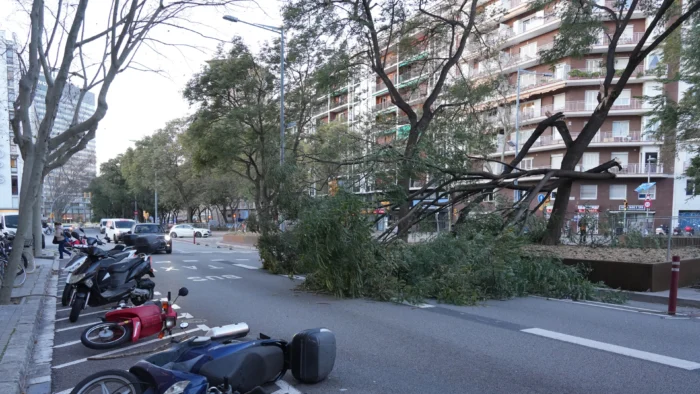 FUERTE TEMPORAL AZOTA CATALUÑA CON RACHAS DE VIENTO EXTREMAS