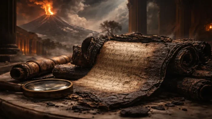 El secreto oculto durante 2 000 años en Herculano, la IA descifra un papiro carbonizado