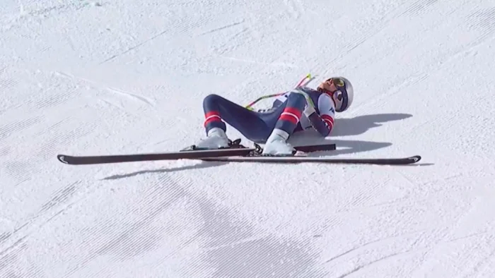 Dramática caída de Lindsey Vonn en el descenso olímpico