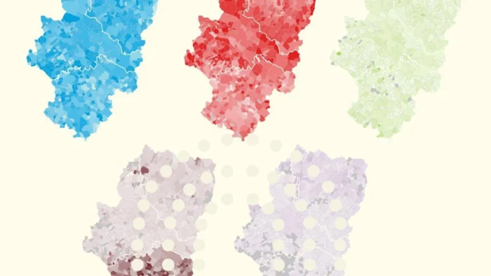 El mapa del Aragón de cada partido en las elecciones de 2026