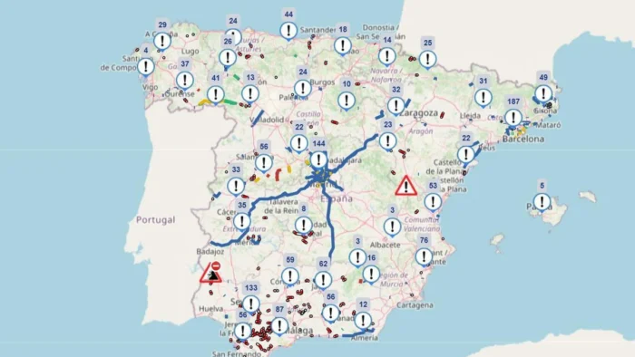 Borrasca Marta: Más de 150 Carreteras Cortadas y Miles de Evacuados en España