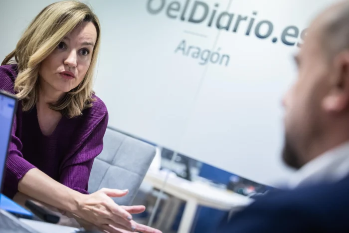 Pilar Alegría, candidata del PSOE: "Percibo la pulsión y las ganas por dar carpetazo a dos años de desgobierno"
