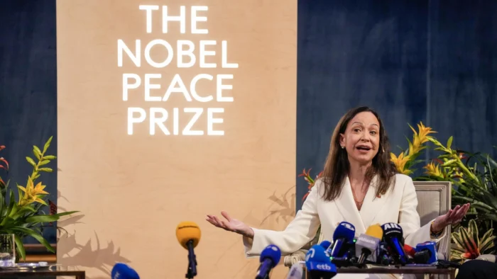 El Instituto Nobel confirma que la noticia de la concesión del Premio Nobel de la Paz a Machado se filtró horas antes de hacerse pública