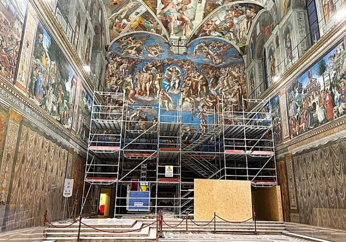 LIMPIEZA EXTRAORDINARIA DEL JUICIO FINAL DE MIGUEL ÁNGEL EN LA CAPILLA SIXTINA