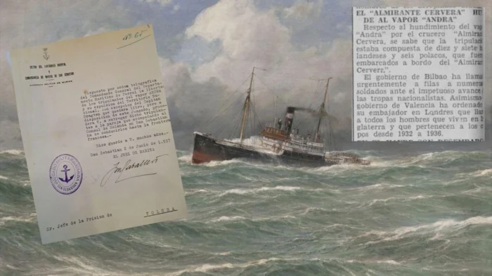 El hundimiento del Andra: un barco alemán al servicio de la República en la Guerra Civil Española