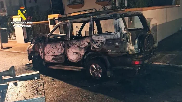 Esclarecidos incendios intencionados de vehículos en Alcalá de los Gazules: Dos detenidos