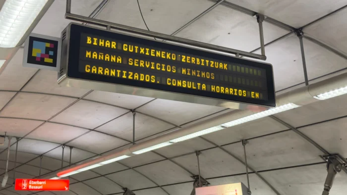 HUELGA GENERAL EN EUSKADI Y NAVARRA POR UN SALARIO MÍNIMO DE 1.500 EUROS