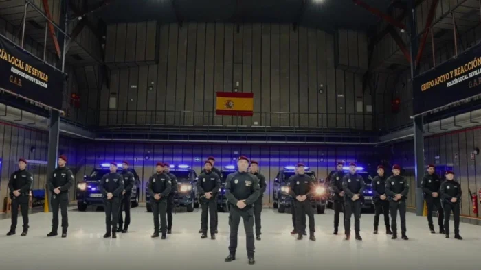 La Policía Local de Sevilla estrena su "equipo de élite", "guerreros" de boina roja con el Cid Campeador de emblema