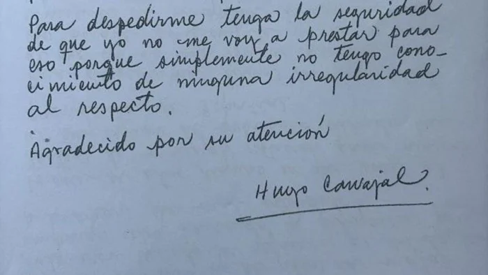 Zapatero revela carta del ‘Pollo’ Carvajal negando regalo de mina de oro