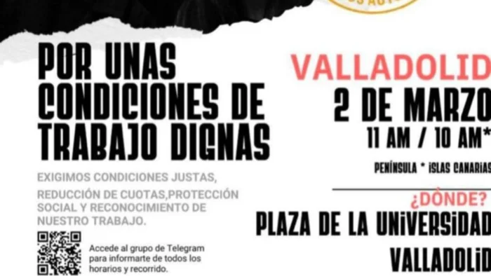 Autónomos de Valladolid se manifestarán contra la presión fiscal y la burocracia
