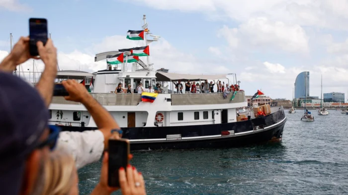 NUEVA FLOTILLA HUMANITARIA SE DIRIGE A GAZA DESDE BARCELONA