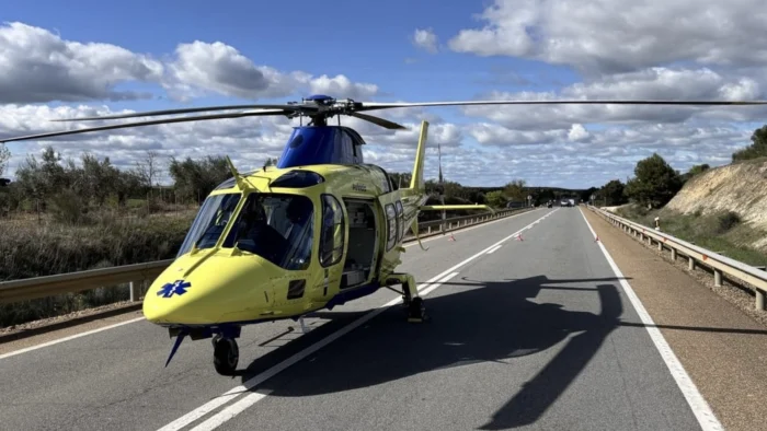 Grave accidente en la N-432 en Badajoz: Cinco heridos