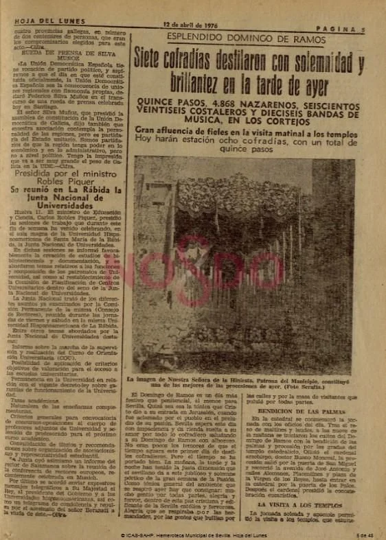 Inmovilismo, crisis y manifestaci&oacute;n de amas de casa: la muy franquista primera Semana Santa de la Transici&oacute;n en Sevilla
