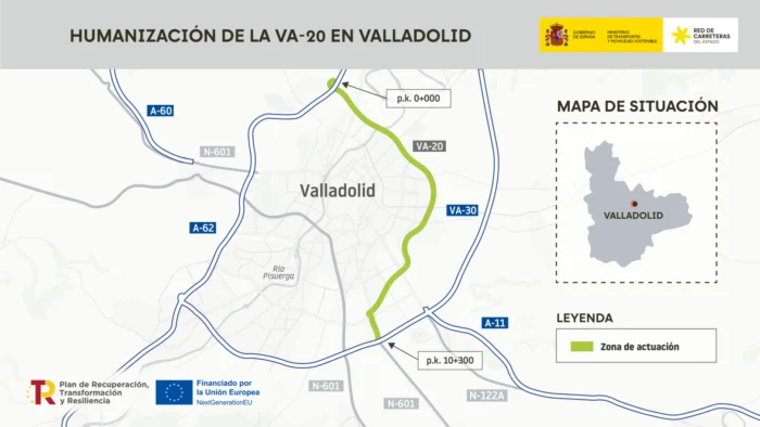 Adecuación de la VA-20 en Valladolid entra en su fase final
