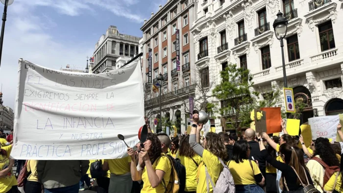 Primera jornada de huelga en las escuelas infantiles madrile&ntilde;as: "Sin condiciones dignas no existe la educaci&oacute;n de calidad"